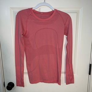 Lululemon Long Sleeve Swiftly Tech Coral Pink Size 6